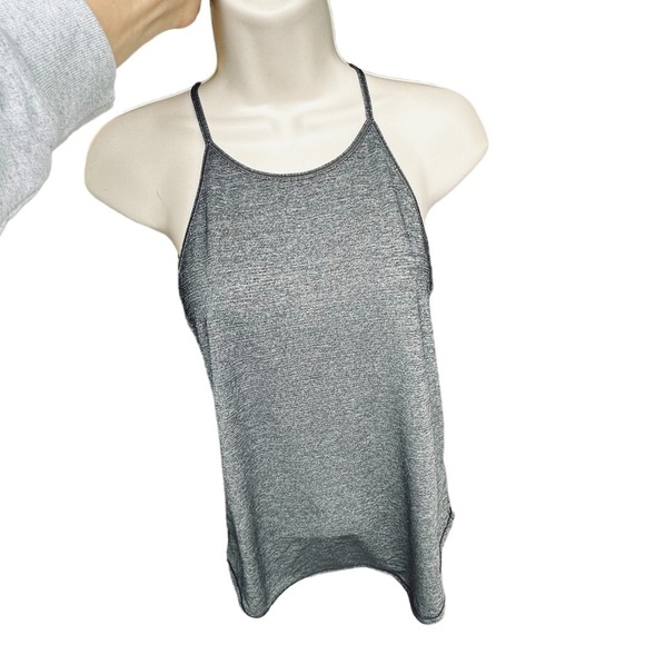 Lululemon Fast As Light Singlet Tank Heathered Black Womens Size 4 EUC - Picture 8 of 8